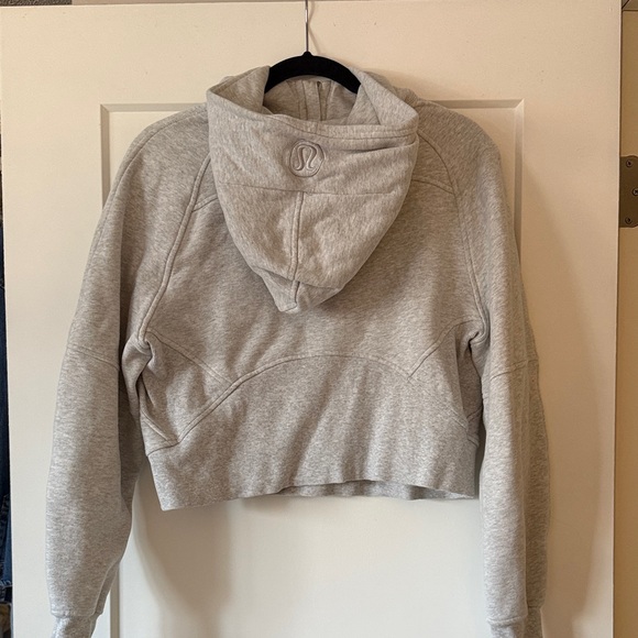 Lululemon Heather Greay Quarter Zip Cropped Hoodie - Picture 4 of 5